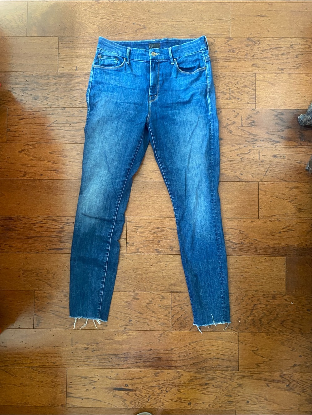 Mother, high waisted, looker ankle fray jeans size 29